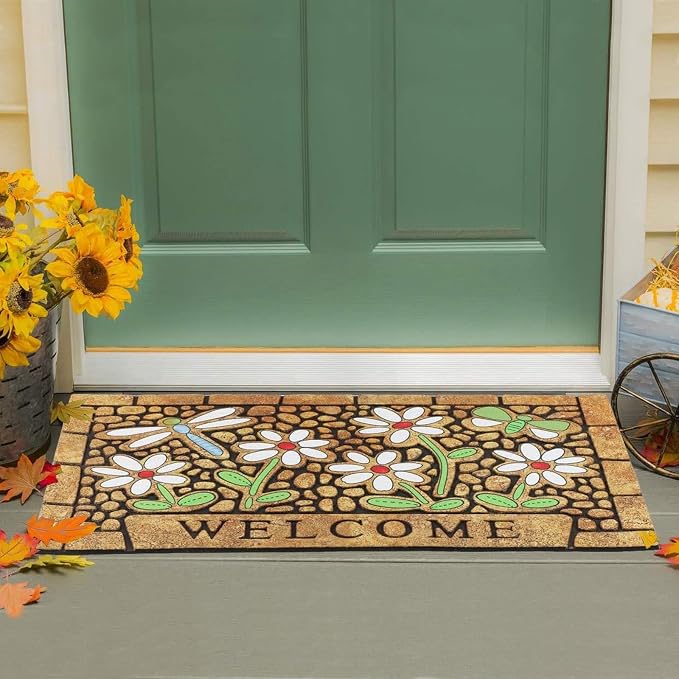 CHICHIC Welcome Door Mat 24 x 36 Inch Front Doormat Outdoors - Image 2