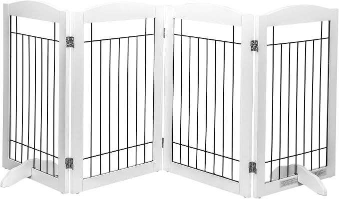 Spirich Free Standing Foldable Wire Pet Gate - Image 8