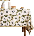 Designer Vintage Small Rectangular Tablecloth, Linen French Tablecloth by bilingaier