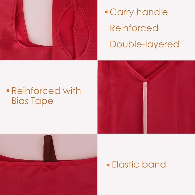 BeeGreen Christmas Red Reusable Grocery Bags Wholesale Red Reusable Kitchen - Image 5
