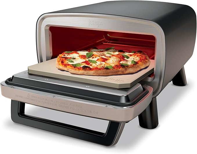Ninja Artisan Outdoor Pizza Oven, 3-minute Pizza, Neapolitan, Thin Crust by Ninja
