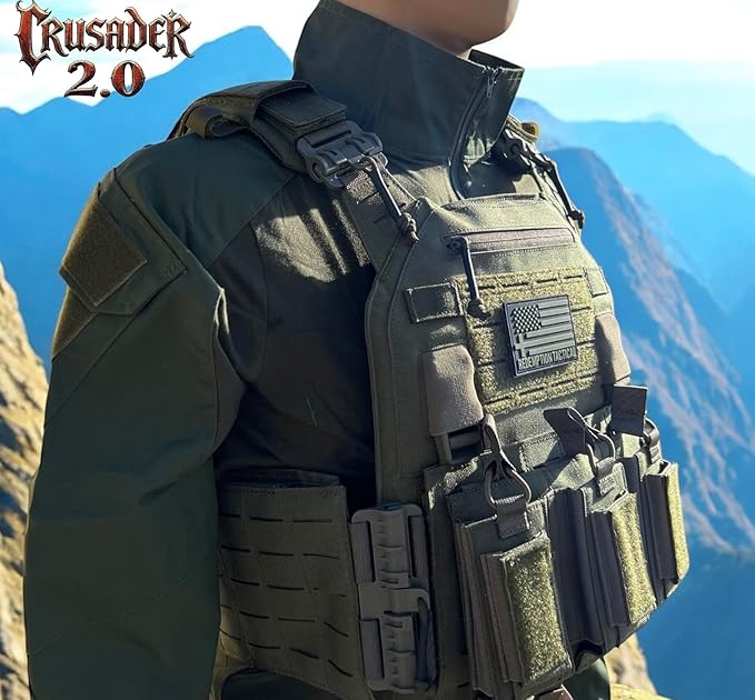Redemption Crusader 2.0 Molle Quick Release Buckles Airsoft Vest - Image 3