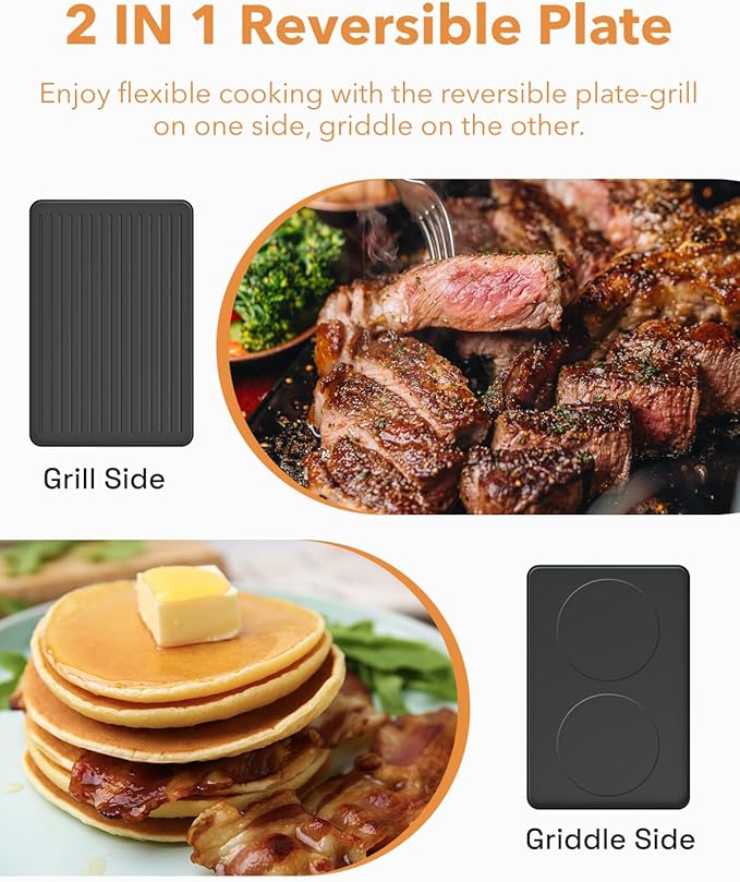 HBN Electric Raclette Table Grill - Image 4