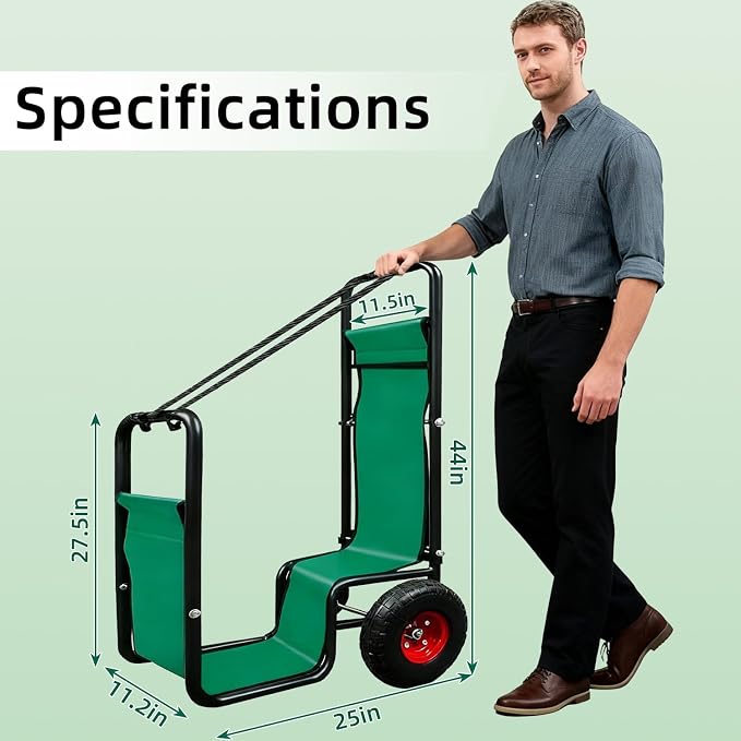 Kapler Firewood Cart with Wheels - Image 2