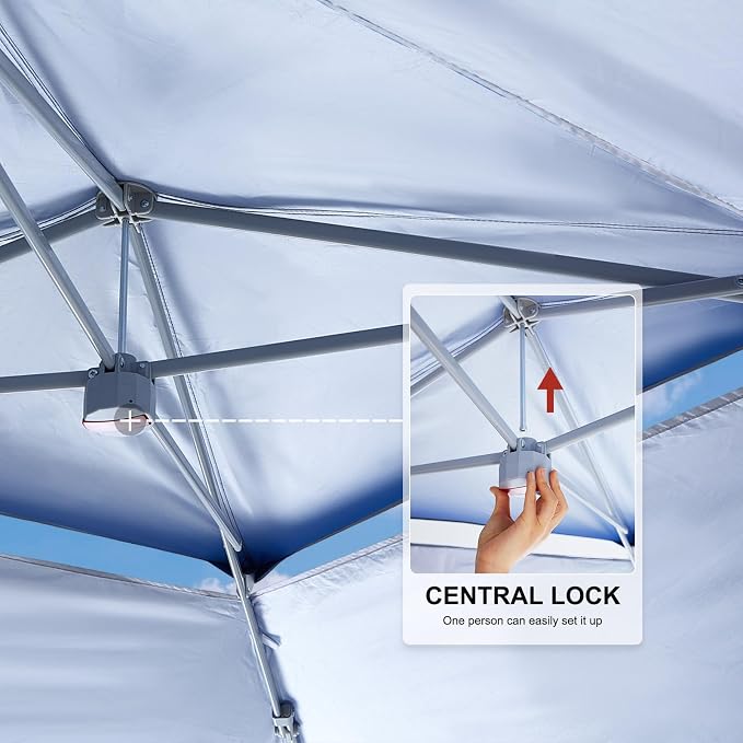 ABCCANOPY Easy Set-up 13x13 Canopy Tent 169 sq.ft Sun Shade Light Gray - Image 2