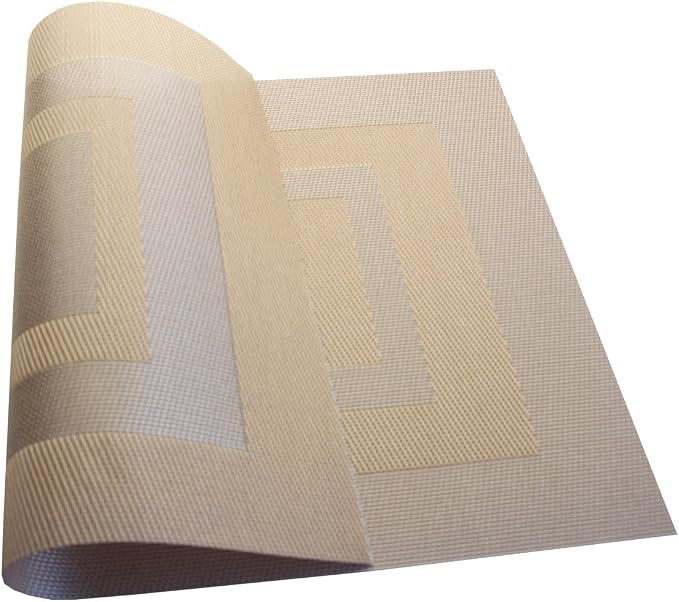 PIGCHCY Placemats, Heat Resistant Non Slip Durable Plastic Place Mats, Washable - Image 6