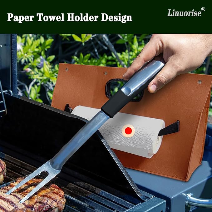 Grill Accessory Storage Bag; BBQ & Grill Tools Organizer; Men's BBQ Gifts - Image 3