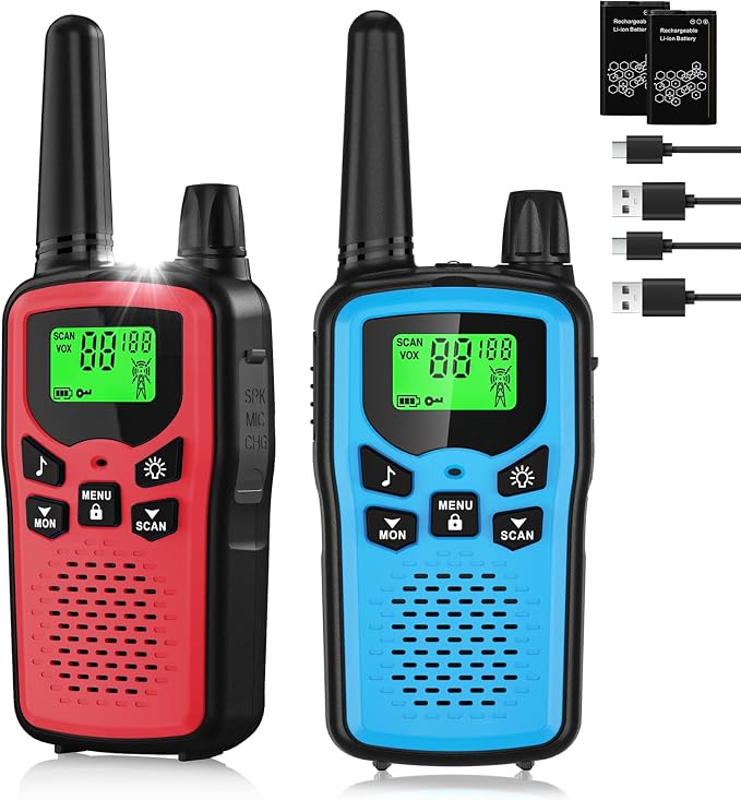 Rechargeable Walkie Talkies Long Range by JIANUAWalkieTalkies