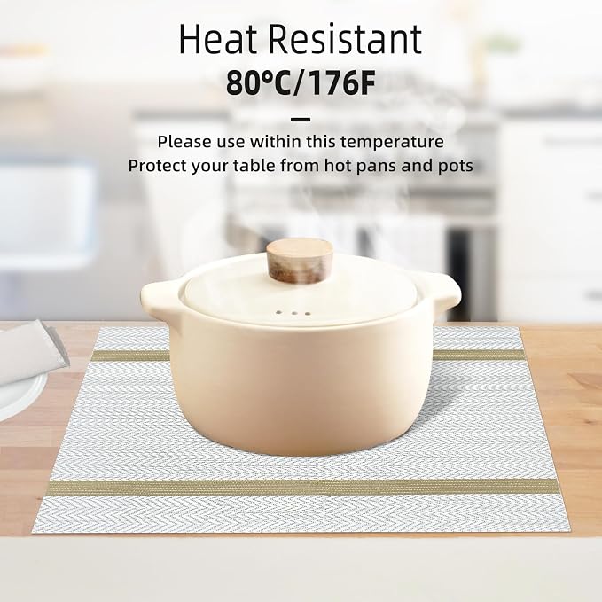 Beige Placemats Set of 8 - Image 3