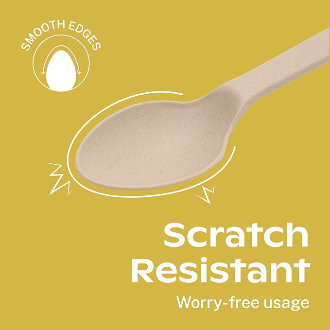 CORAL Light Brown 100% Compostable Silverware Set 340 Pieces - Image 9