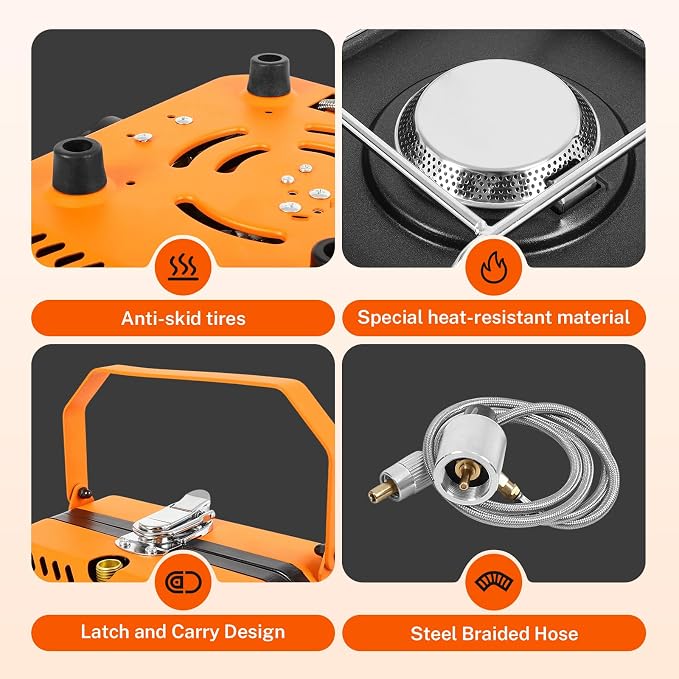 2 Burner Propane Camping Stove - Image 6