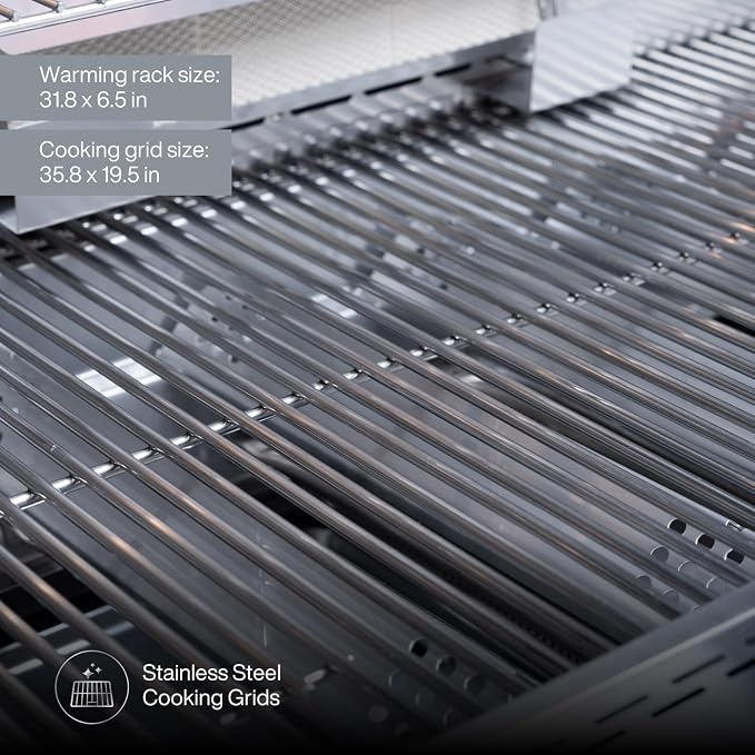 Spire Premium 6 Burner Built In Gas Grill Island Head, Stainless Steel 36 Inch - Image 6