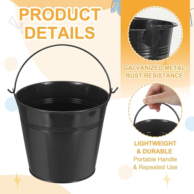 Small Metal Buckets, Mini Buckets - Image 3