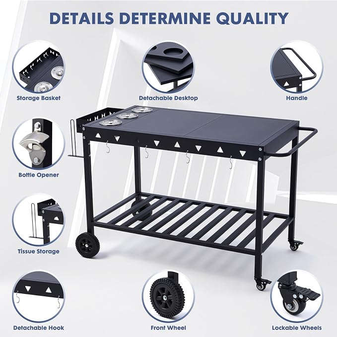 Portable Outdoor Grill Table - Image 5