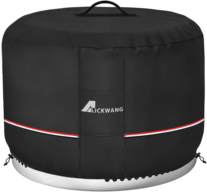 Fire Pit Cover for Solo Stove Bonfire, 600D Tear-Resistant Heavy Duty Durable by Alickwang