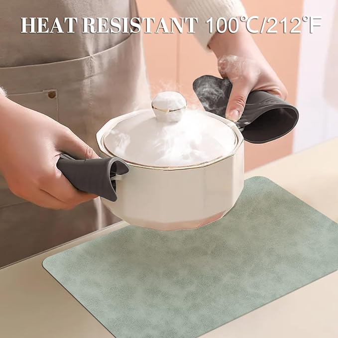 BLESWIN Faux Leather Placemats, 12×17 Inch -Double Side Texture Color Table Mats - Image 3