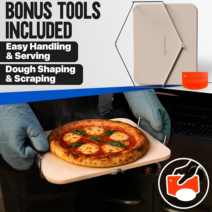 KitchenStar 15x12-inch Pizza Stone - Image 5