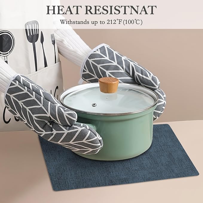 Faux Leather Heat Resistant Placemats Set of 6 – Waterproof Oilproof Wipeable - Image 5