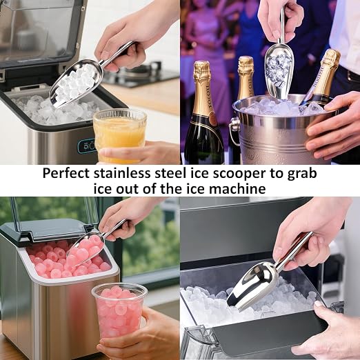 Juome 3oz Stainless Steel Ice Scoop - Image 7