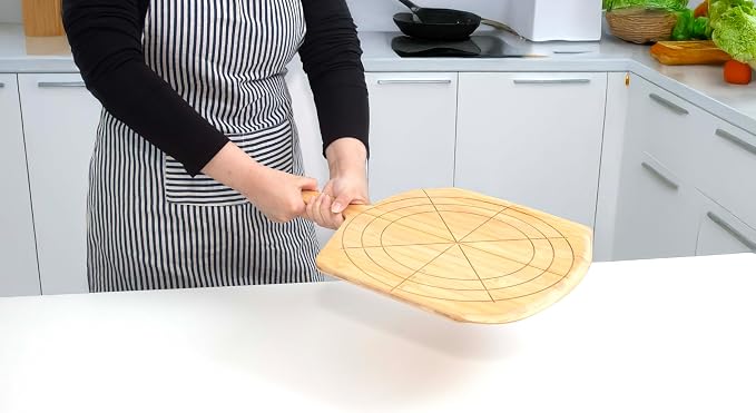 Loftern Wooden Pizza Peel 12 Inch Board - Image 4