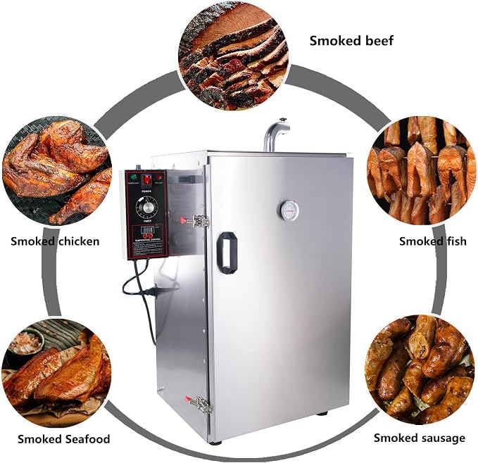 CLIVIA Electric Vertical BBQ Smoker, 5 Layers Outdoor Smoker Oven - Image 7