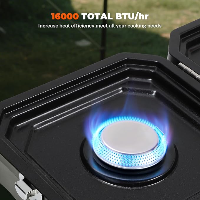 2 Burner Propane Camping Stove - Image 3