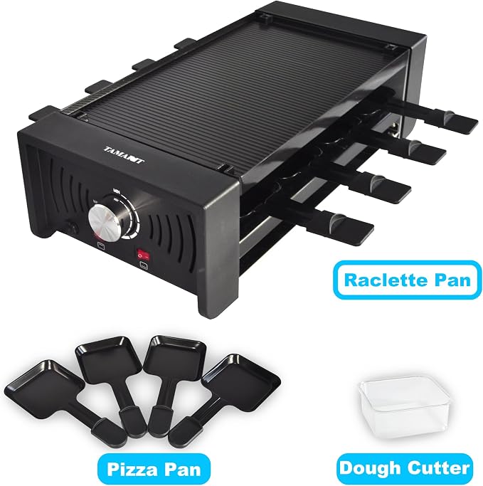 TAMARIT Raclette Party Grill Portable Indoor Electric Korean BBQ Grill 2 in 1 - Image 7