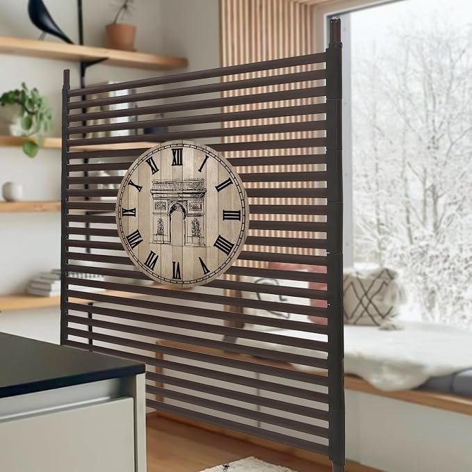 Metal Outdoor Privacy Screen, Freestanding Outdoor Divider Decorative Privacy - Image 2