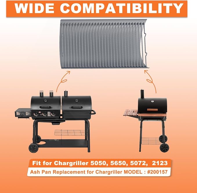 LS'BABQ 20" Ash Pan Charcoal Grill Replacement Parts - Image 4