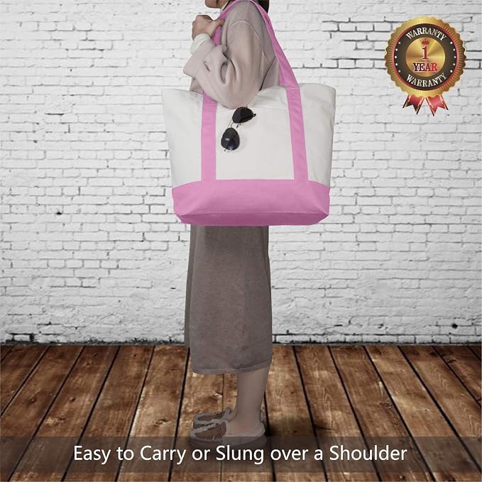 TOPDesign 6-Pack Canvas Tote Bags - Image 2