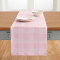 Solino Home Linen Checkered Table Runner 108 Inches Long by SolinoHome