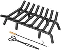 Fireplace Grate 30 Inch with 8 Support Legs, Round Solid Steel Heavy Duty by Jusgym