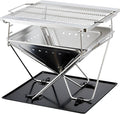 Explorer Bear 20" Stainless Steel Foldable Takibi Fire & Grill by ExplorerBear