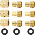STYDDI Brass Full Flow Garden Hose Quick Connect Fittings, Full Port Solid by STYDDI