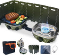 BJIPFO 2 Burner Foldable Camping Stove, Portable Propane Camp Stove, by Unknown