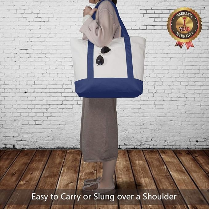 TOPDesign 3-Pack Canvas Tote Bags - Image 2