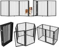 Metal Freestanding Dog Gate, Foldable Extra Wide 118", Portable Dog Fence by AIKSIWAI