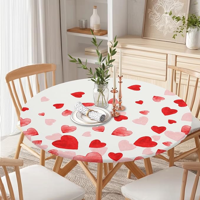 Valentines Day Round Fitted Tablecloth - Image 8