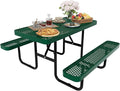 4FT Rectangular Metal Picnic Table by MakeaGoodChoose