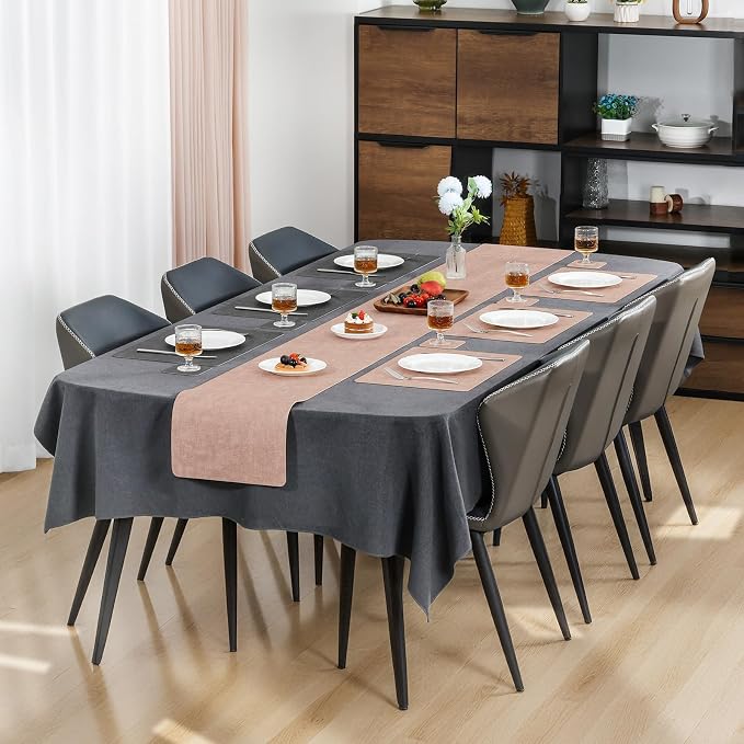 Myir JUN Placemats Dual Sided, Faux Leather Place Mats Set of 6 Indoor Placemats - Image 3