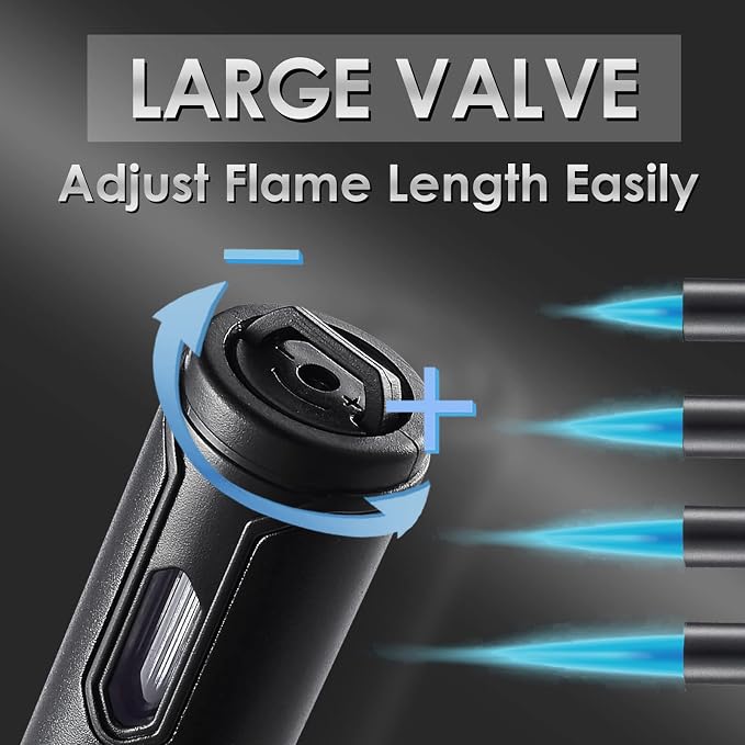 4 Pack Butane Torch Lighter, Urgrette 6-inch Refillable Pen Lighter Pencil - Image 4