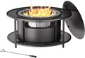 ALAULM 37 Inch Smokeless Fire Pit Tabletop, Stainless Steel Wood Burning Firepit by ALAULM