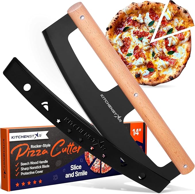 KitchenStar 14-Inch Pizza Cutter Rocker Blade by Kitchenstar