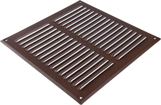 Square Ventilation Grille / 10" x 10" Inch Inside Measurement/Brown Metal Air - Image 4