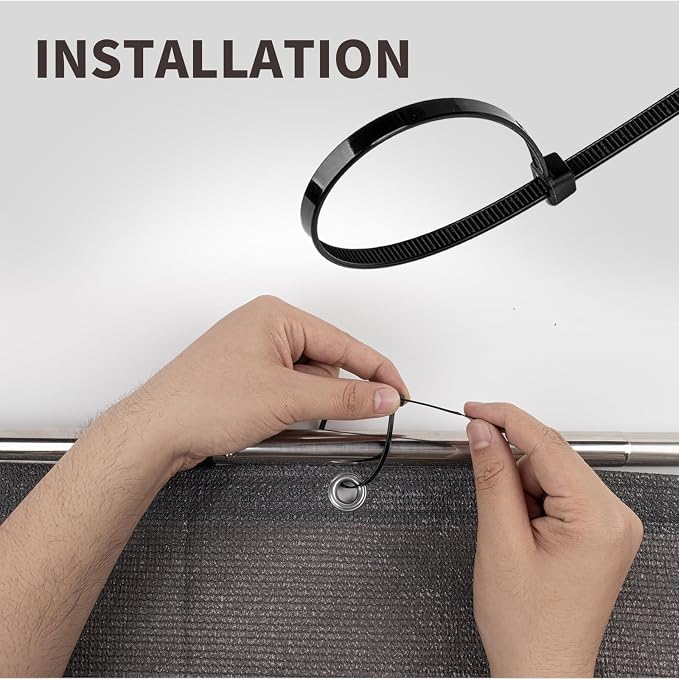 LOVE STORY Custom Size 3.3'x1' Dark Grey Balcony Privacy Screen, UV Block - Image 7