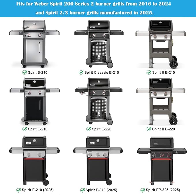 Full Size Griddle Inserts for Weber Spirit 200 Spirit II 200 Series Gas Grills - Image 5