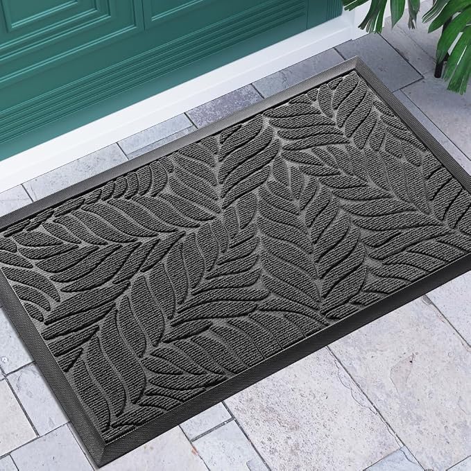 Yimobra Front Door Mat Outdoor Indoor, 29.5x17 All-Season Waterproof Door Mat by Yimobra