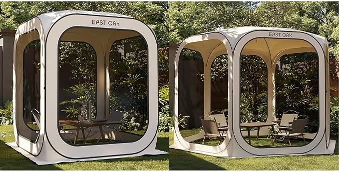 EAST OAK Screen House Tent Pop-Up, Portable Screen Room Canopy Instant Screen by Unknown