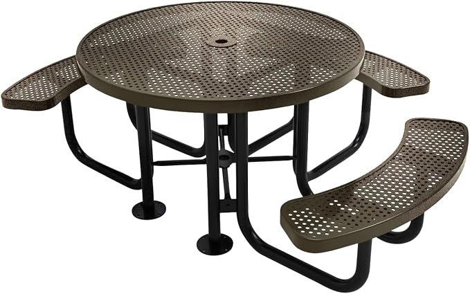 COATEDOUTDOORFURNITURE Heavy-Duty Portable Outdoor Picnic Table by CoatedOutdoorFurniture