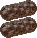 4 Inch Brown Air Vent Cover – Pack of 10 – Plastic Round Air Vent Grill Cover by Unknown